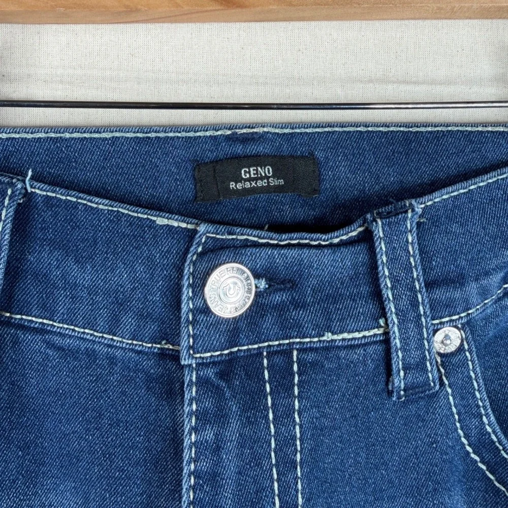 True Religion Geno‎ Relaxed Slim Jeans size 38 Blue